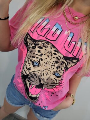 Różowy t-shirt Wild Life Tiger